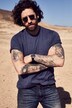 T-shirt JP 1880 Basic, col en V - jusqu'au 8 XL
