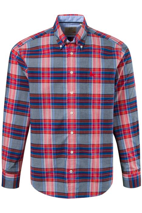 Karohemd Eishockey, Modern Fit, Buttondown-Kragen, Brusttasche