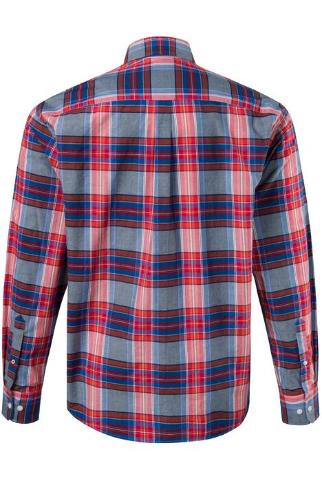 Karohemd Eishockey, Modern Fit, Buttondown-Kragen, Brusttasche