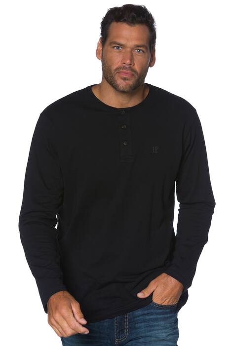 Basic Long Sleeve Henley Tee