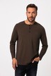JP1880 Henley, Basic, Shirt, Langarm, Knopfleiste, bis 8XL
