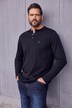JP1880 Henley, Basic, Shirt, Langarm, Knopfleiste, bis 8XL