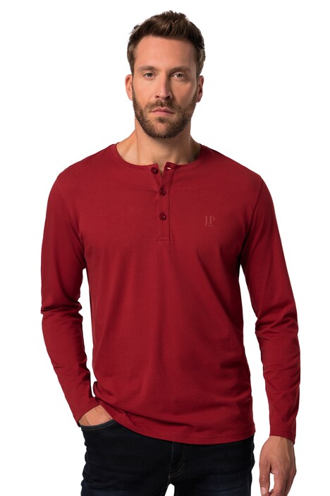 Henley tričko JP1880, kolekce Basic, dlouhé rukávy, knoflíková léga, do 8XL