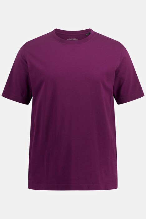 T-shirt, basic, ronde hals, gekamd katoen, tot 8XL