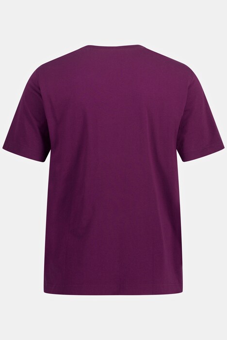 T-shirt, basic, ronde hals, gekamd katoen, tot 8XL