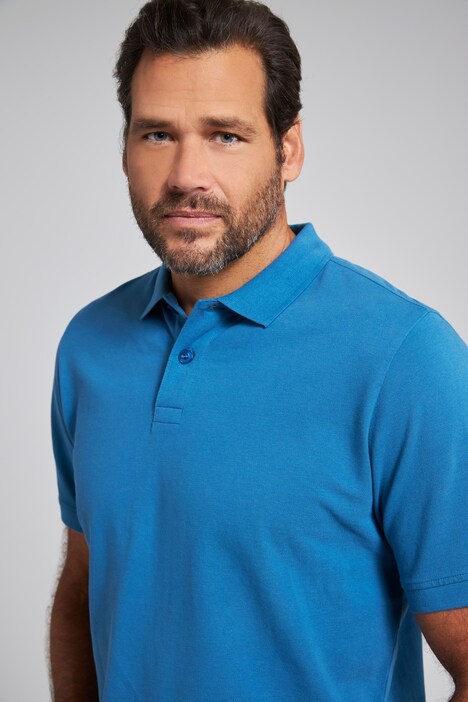 Maglia basic in piqué con colletto polo e mezze maniche, fino alla tg. 10XL