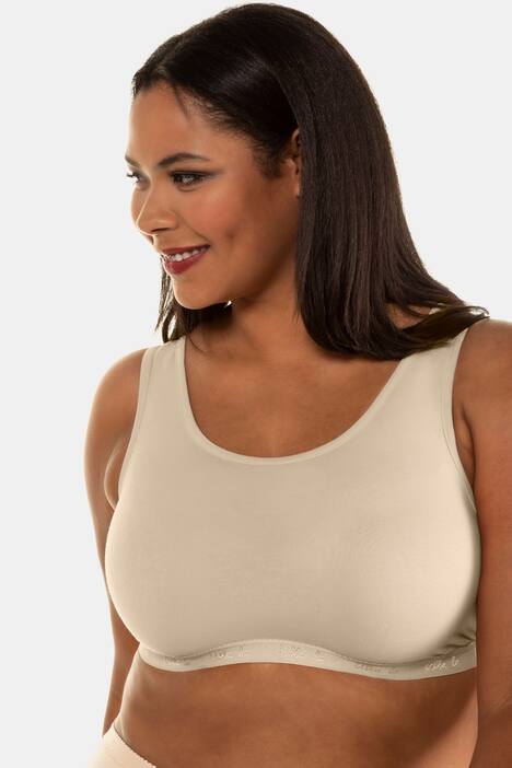 Bustier, breite Träger, Unterbrustband