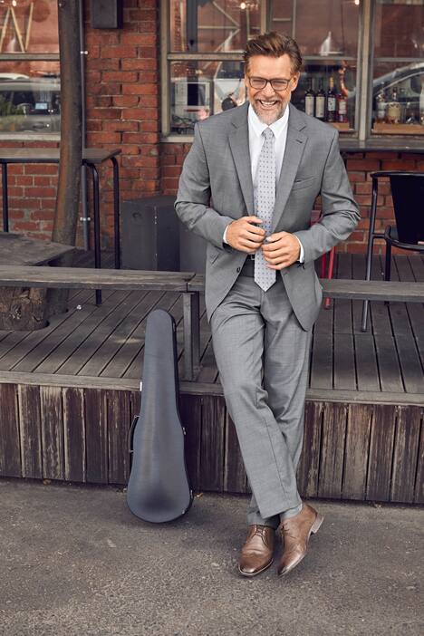 Textured Suit Jacket