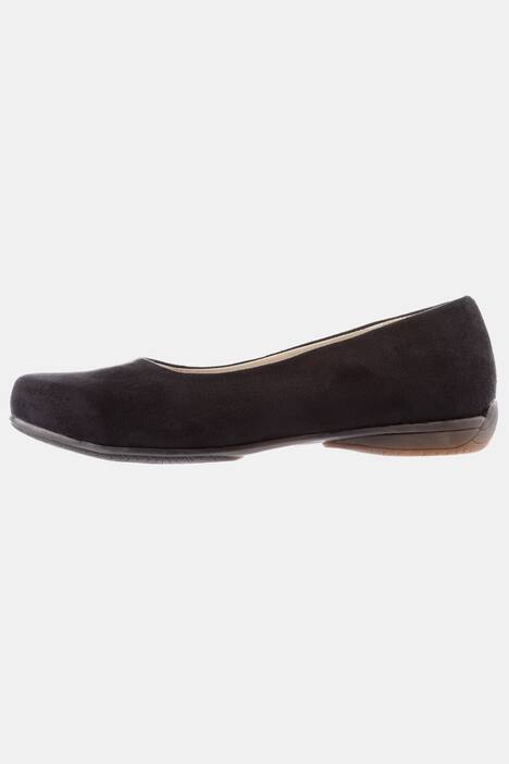 Ballerinas, Velourslederoptik, Weite H