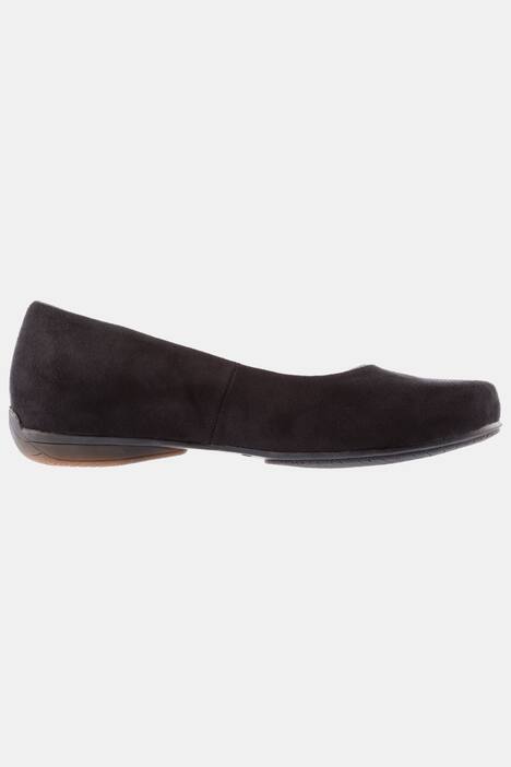 Ballerinas, Velourslederoptik, Weite H