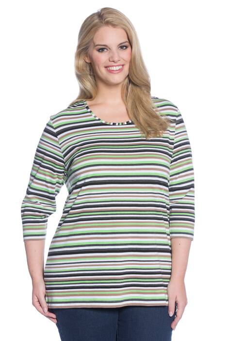 Grass Green Stripe Tee
