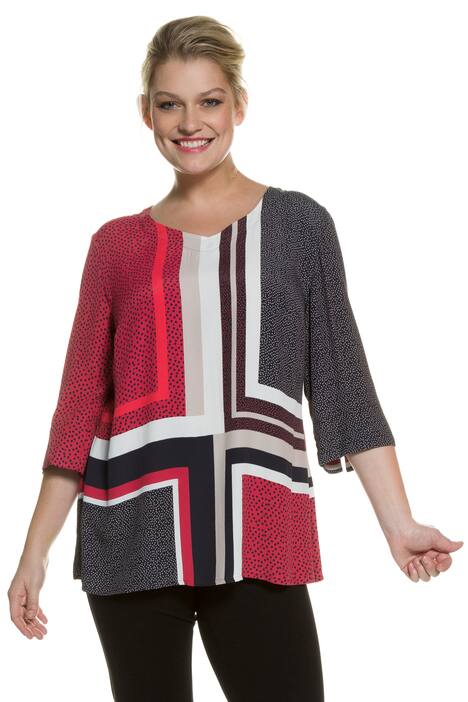 Stripes Dots Print Blouse