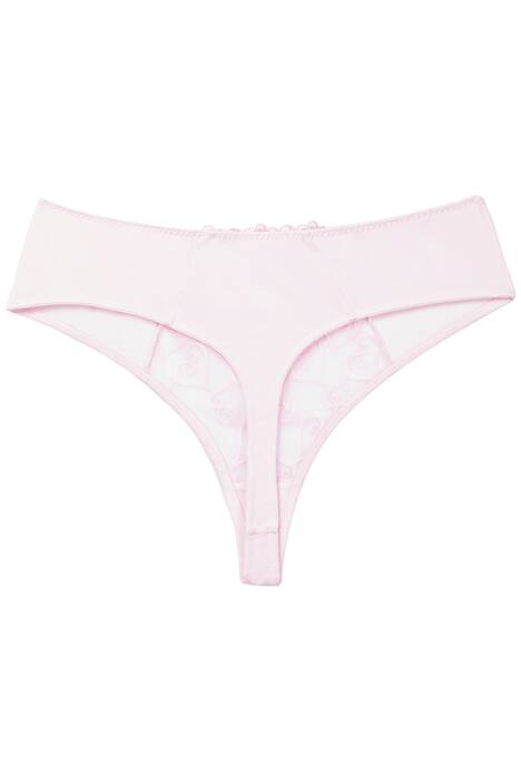 Heart Embroidered Thong
