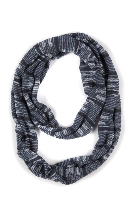 Eco Cotton Stripe Infinity Scarf