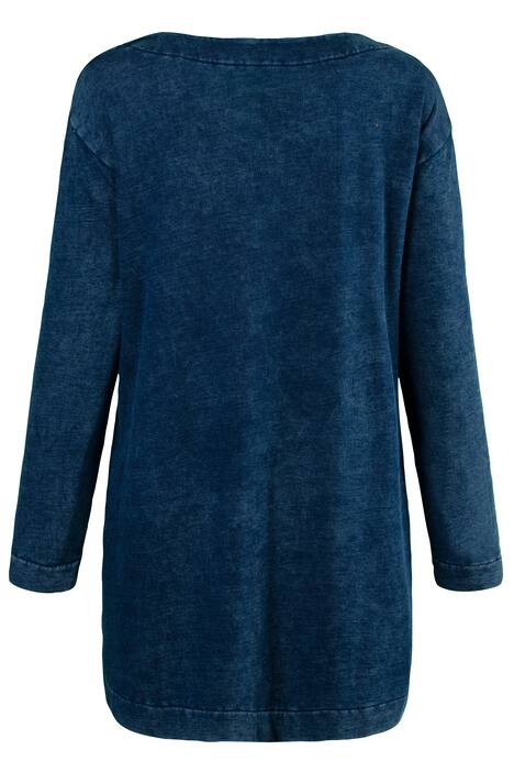 Denim Look Sweatshirt Jacket