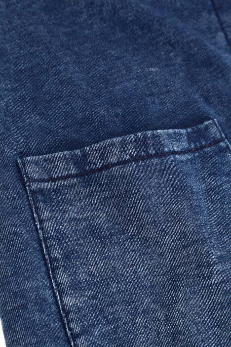 Denim Look Sweatshirt Jacket