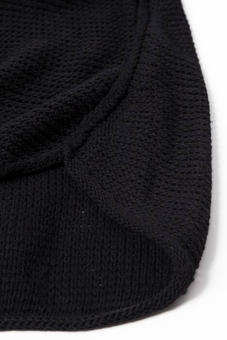 Pullover, schräge Seitennaht, Bändchengarn