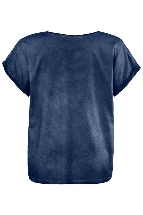Shirt, Metallic-Aufdruck, Boxy-Form, oil dyed