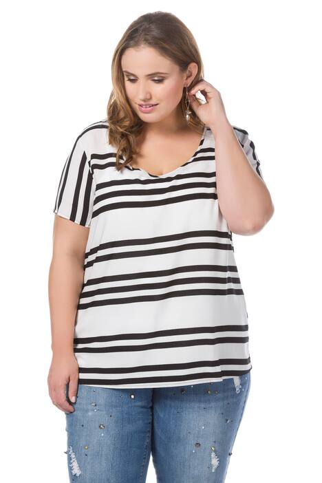 shirtblouse gestreept
