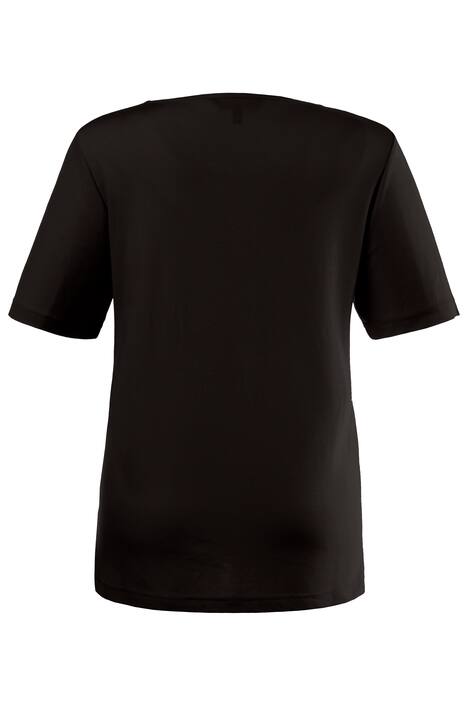 T-Shirt, V-Ausschnitt, Slim, kürzere Form, Öko-Tex 100
