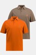 Poloshirts, Basic, 2er-Pack, Piqué, gekämmte Baumwolle