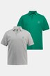 Poloskjorter, Basic, dobbeltpakke, pique, kjemmet bomull
