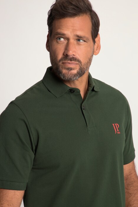 Poloshirts, basic, set van 2, piqué, gekamd katoen