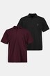 poloshirt, set van 2, piqué, gekamd katoen