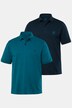 Poloshirts, Basic, 2er-Pack, Piqué, gekämmte Baumwolle