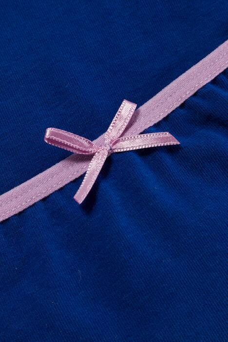 5 Pack of Panties - Sea Blue Contrast Trim
