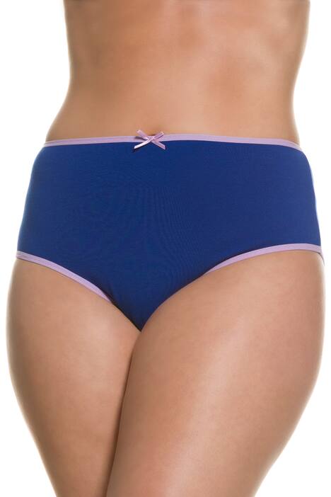 5 Pack of Panties - Sea Blue Contrast Trim