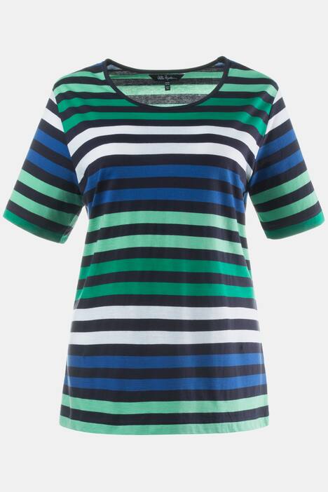 Ringelshirt, Regular, Rundhalsausschnitt, 100 % Baumwolle