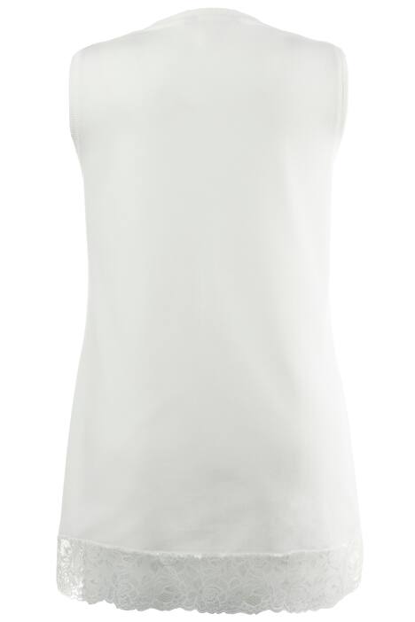 Slim Fit Lace Trim Knit Tank