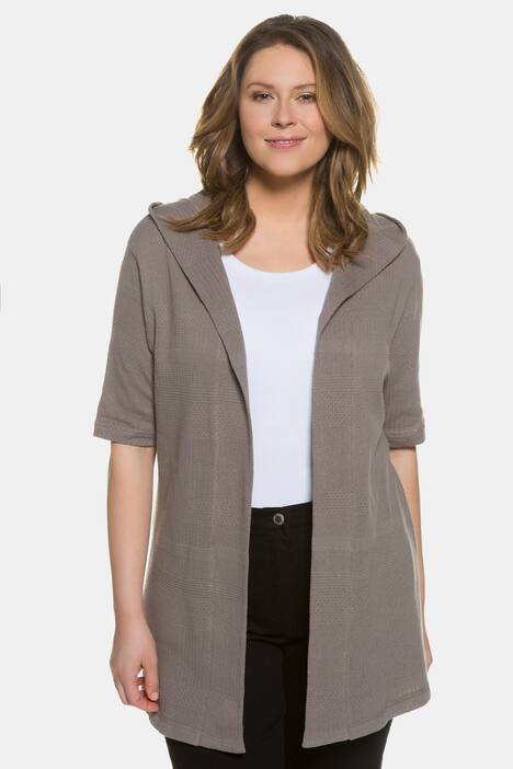 Eco Cotton Hooded Knit Jacket