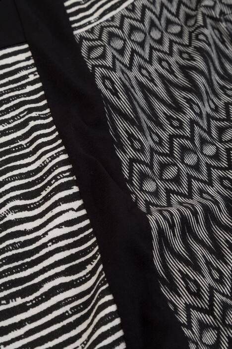 Mixed Graphic Print Knit Tunic