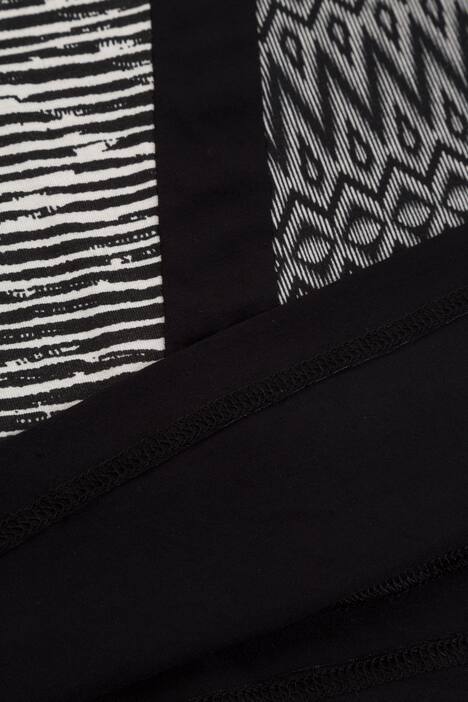 Mixed Graphic Print Knit Tunic