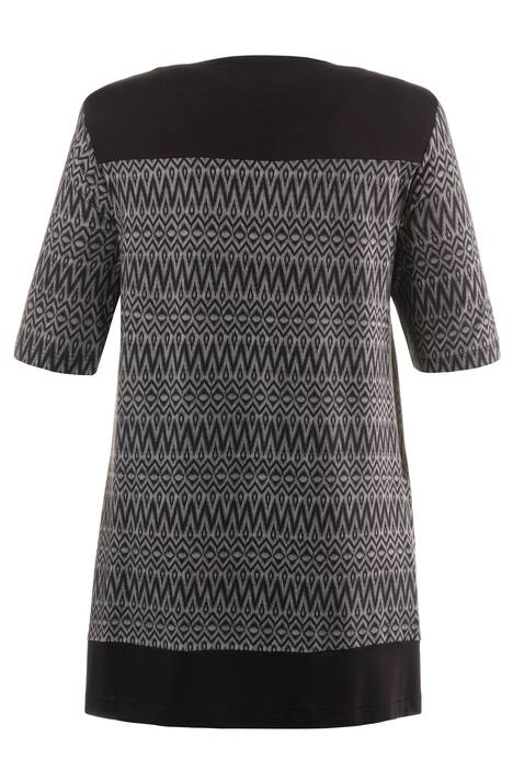Mixed Graphic Print Knit Tunic