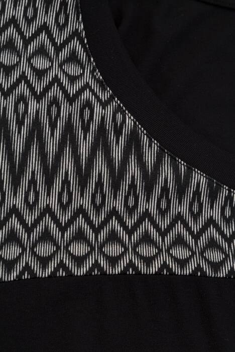 Longshirt, Patchlook, Elasthan
