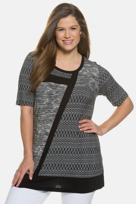 Longshirt, Patchlook, Elasthan