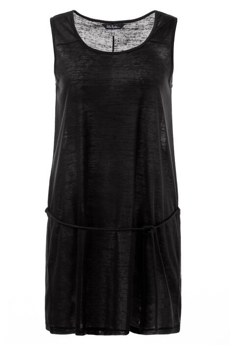 Jerseykleid, Leinenoptik, Kordel-Gürtel