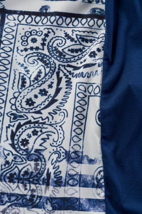 Classic Graphic Design Round Neck Short Sleeve Knit Top