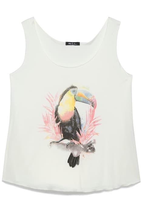 Toucan Round Neck Knit Tank