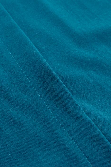 Pintuck Front 3/4 Sleeve Cotton Knit Swing Tunic