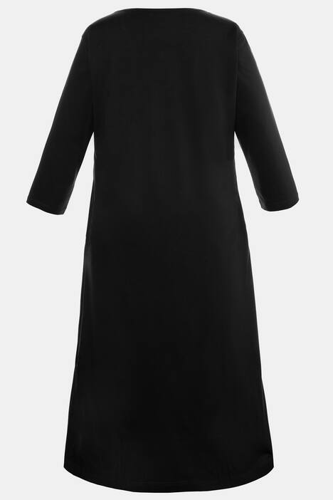 Kleid, V-Ausschnitt, Relaxed, reine Baumwolle