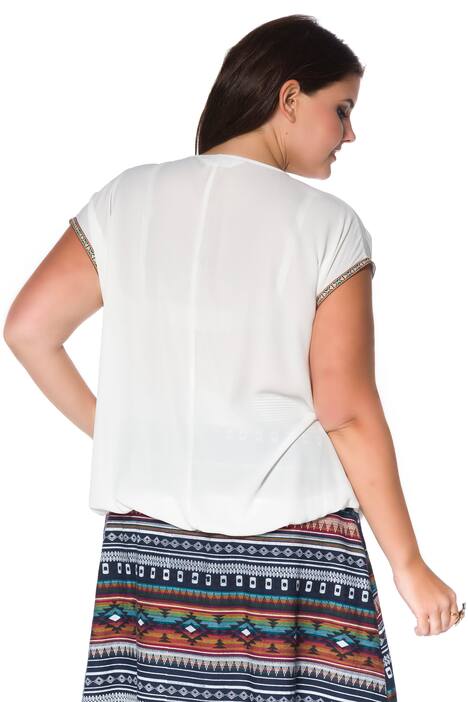 Embroidered Edge Blouse