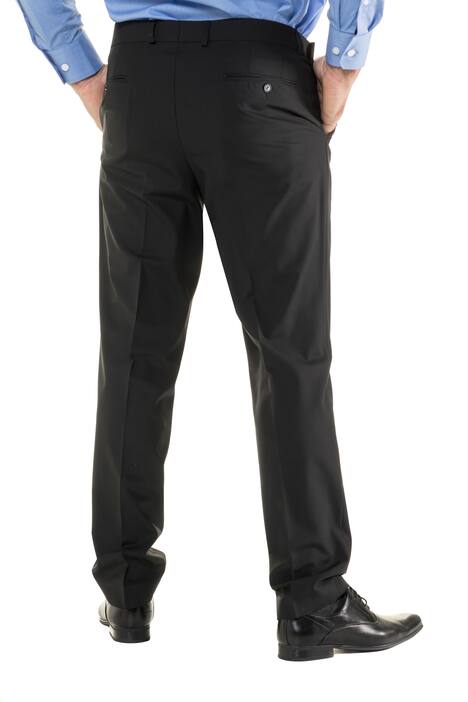Wool Blend Comfort Waist Comfort Fit Suit Pants