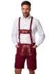 Tradiční kožené kalhoty JP1880, pravá kůže, výšivky