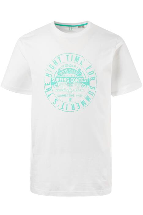 Surfing Contest Logo Round Neck Short Sleeve Cotton T-Shirt