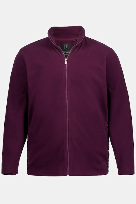 Giacca di pile per l'outdoor con colletto alto e tasche con zip, disponibile fino alla tg. 8XL