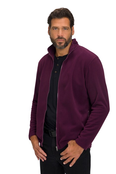 Flísová bunda, kolekce outdoor, stojáček, kapsy na zip, do 8 XL